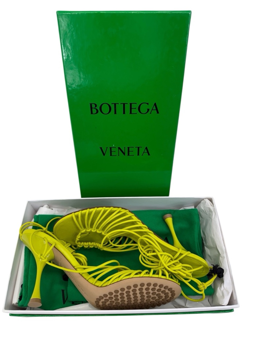 Bottega Veneta Authentic Dot Sandals Kiwi/Green 38